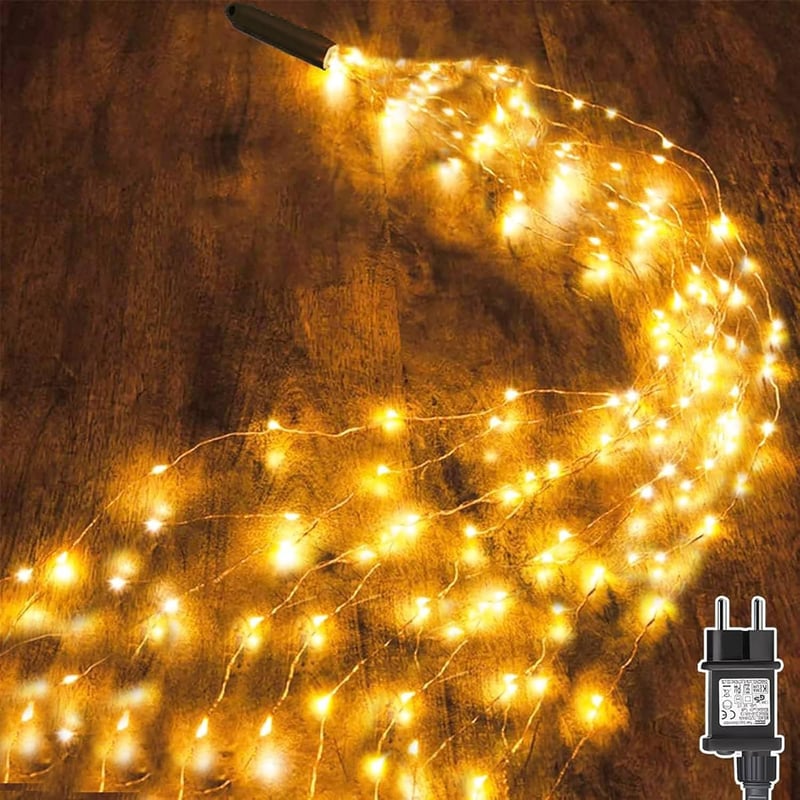 Dekofun 100 LED-es tündérfény 1m, 8 üzemmód, időzítő, vízálló kültéri dekoráció