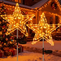Dekofun Napelemes Kerti Lámpa 75 LED 8 Mód Csillag Dekoráció Balkon Terasz 1