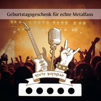 Dekolando Fém Szikla Pénzajándék Születésnapi Rock Rajongóknak - Heavy Birthday 3
