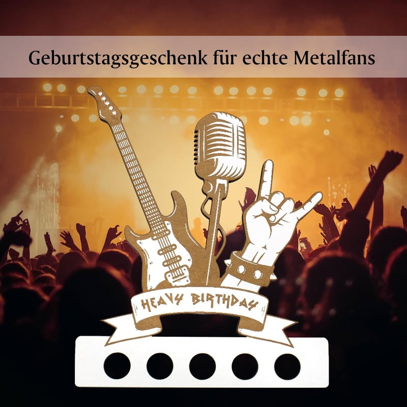 Dekolando Fém Szikla Pénzajándék Születésnapi Rock Rajongóknak - Heavy Birthday