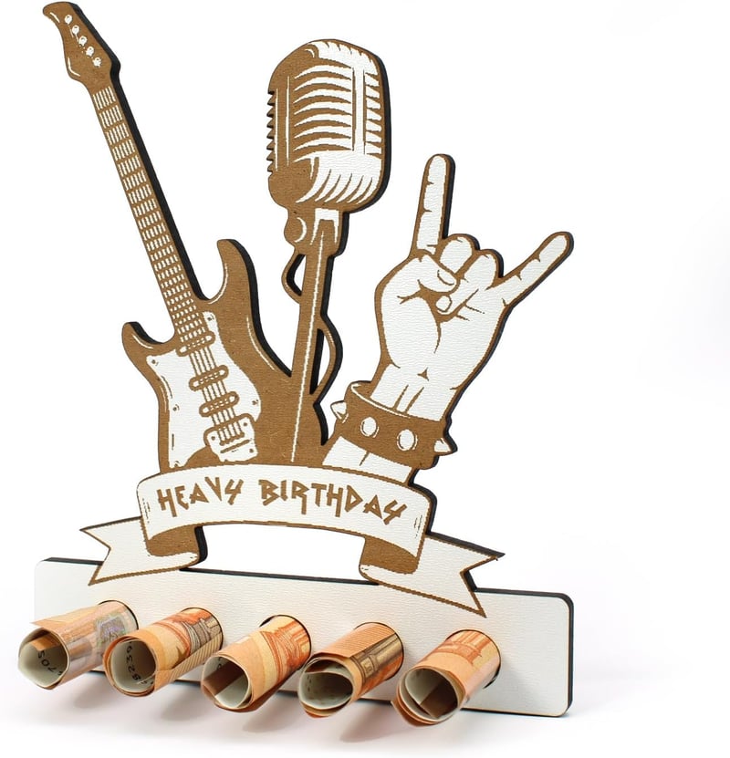 Dekolando Fém Szikla Pénzajándék Születésnapi Rock Rajongóknak - Heavy Birthday