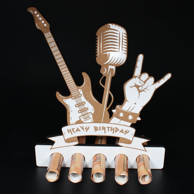 Dekolando Fém Szikla Pénzajándék Születésnapi Rock Rajongóknak - Heavy Birthday