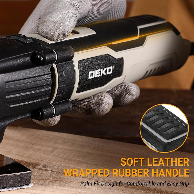 DEKOPRO 300W Multifunkciós Oszcilláló Gép 22000 RPM 6 Fokozat Fához Fémhez