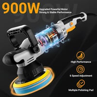 DEKOPRO 800W excentrikus polírozógép 150 mm tányér, 6 fokozat, 9 mm orbit 2