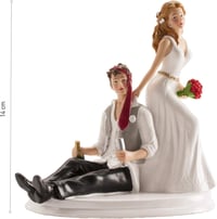 Dekora Esküvői Tortafigura 14 cm Dekoráció - drunk 3