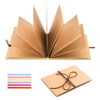 Dekorinex Harmonikový scrapbook fotoalbum 28x21 cm DIY ručne vyrábaná pamätná kniha na fotografie 1