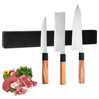 Suport Magnetic pentru Cuțite Dekorinex, Oțel Inoxidabil, 30 cm, Negru, Bloc pentru Cuțite de Bucătărie, Suport de Perete 1