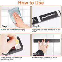 Suport Magnetic pentru Cuțite Dekorinex, Oțel Inoxidabil, 30 cm, Negru, Bloc pentru Cuțite de Bucătărie, Suport de Perete 4