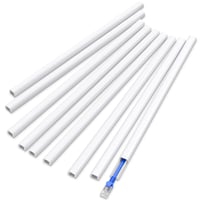 Delamu biela plochá samolepiaca káblová lišta 3,24 m (9 ks – 12x8 mm) na stenu za TV, mini káblový žľab pre 1 kábel 1