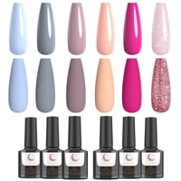 Set Delanie TipsLuna UV gel lakova - 6 trajnih boja 1