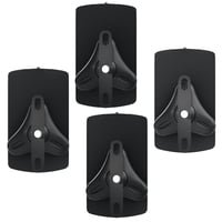 Suport universal de perete pentru boxe deleyCON, 10 kg, set de 4 bucăți, rotativ și înclinabil, montare pe perete și tavan, negru 2
