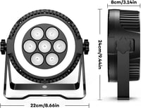 DELIBANG 4db LED Spotlights RGBW DMX512 távirányítóval Parti Esküvő Diszkó 6