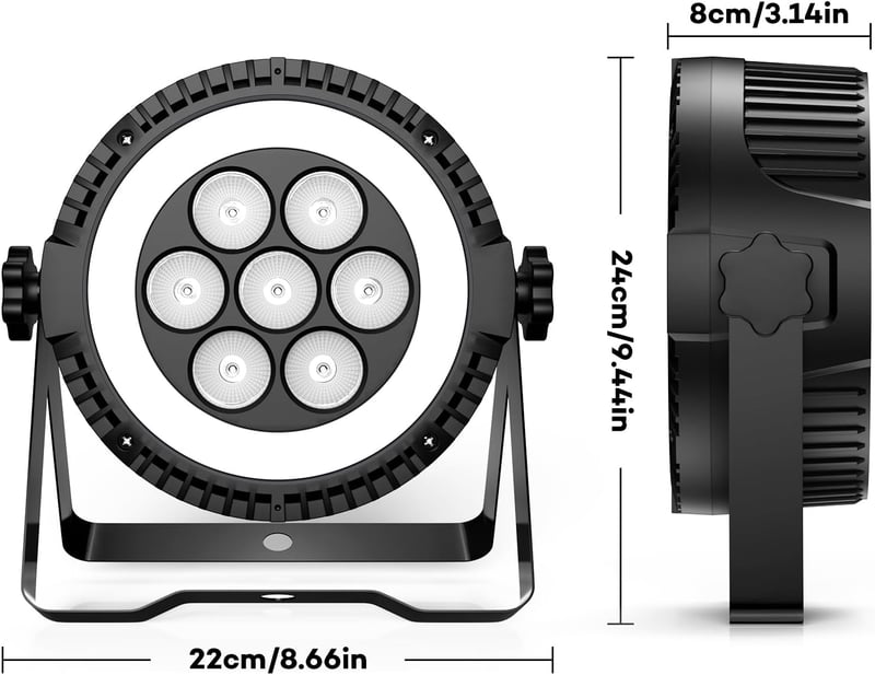 DELIBANG 4db LED Spotlights RGBW DMX512 távirányítóval Parti Esküvő Diszkó