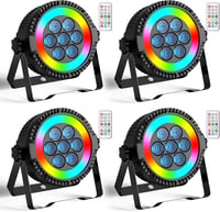 DELIBANG 4db LED Spotlights RGBW DMX512 távirányítóval Parti Esküvő Diszkó 1