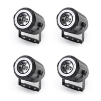 Sada DELIBANG 4x40W RGBW LED Pinspot + 24 SMD RGB Par DMX DJ reflektorov 2