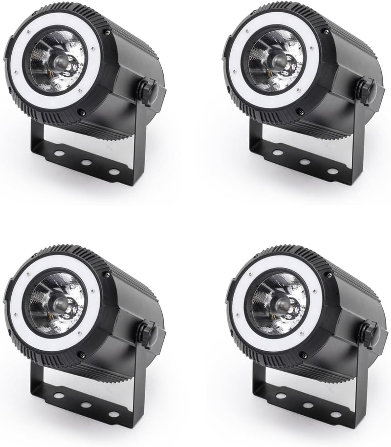 DELIBANG 4x40W RGBW LED Pinspot + 24 SMD RGB Par DMX DJ Fényszóró Szett