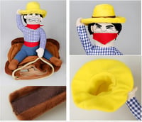 DELIFUR Cowboy Lovas Jelmez Kutyáknak - Állítható L-es Méret, Könnyen Használható Halloweeni Öltözet Kistestű, Közepes és Nagytestű Kutyákna 4