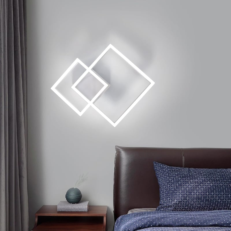 DELIPOP 36 W LED mennyezeti lámpa négyzet fehér 4050 lm 6500 K hideg fehér modern hálószoba nappali erkély
