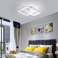 DELIPOP 36 W LED mennyezeti lámpa négyzet fehér 4050 lm 6500 K hideg fehér modern hálószoba nappali erkély 9