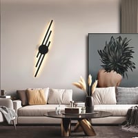 DELIPOP LED fali lámpa modern hosszú kialakítás fekete 24 W 2700 lm 3000 K meleg fehér 58 cm folyosóra lépcsőházba 5