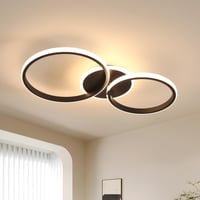 DELIPOP LED stropna svjetiljka 42W 4725LM crna 3000K toplo bijelo svjetlo za dnevni boravak 9