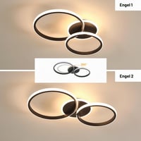 DELIPOP LED stropna svjetiljka 42W 4725LM crna 3000K toplo bijelo svjetlo za dnevni boravak 5