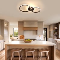 DELIPOP LED stropna svjetiljka 42W 4725LM crna 3000K toplo bijelo svjetlo za dnevni boravak 8
