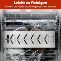 Delixike lángolt lazac tartó rozsdamentes acél grillkiegészítő - 18 cm széles, max. 8 mm falvastagság 6