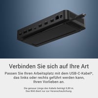 Dell Pro Dock WD25 USB-C dokkoló 100W töltéssel, 4 kijelző, DP 1.4, HDMI 2.1 - Pro Dock - WD25 4