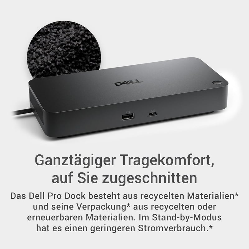 Dell Pro Dock WD25 USB-C dokkoló 100W töltéssel, 4 kijelző, DP 1.4, HDMI 2.1 - Pro Dock - WD25