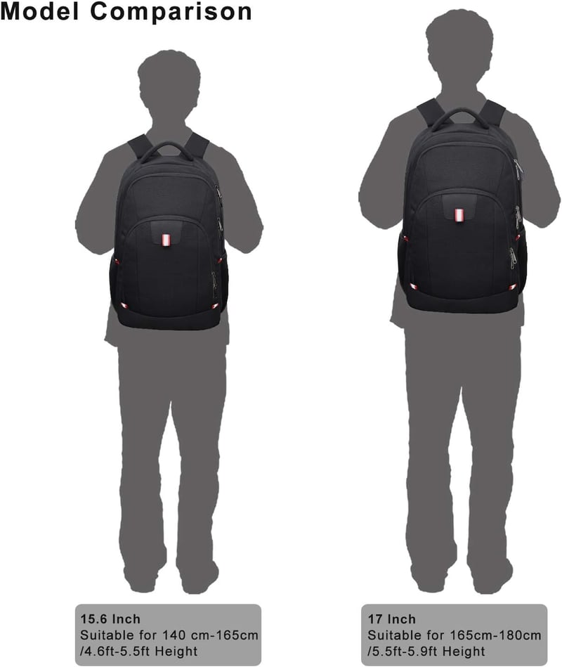 Della Gao Vízálló Laptop Hátizsák USB Töltőporttal - Unisex Üzleti Táska Iskolába, Munkába és Utazáshoz, 50 cm