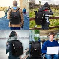 Della Gao Vízálló Laptop Hátizsák USB Töltőporttal - Unisex Üzleti és Iskolai Táska Utazáshoz, Munkához, Férfiaknak és Nőknek 6