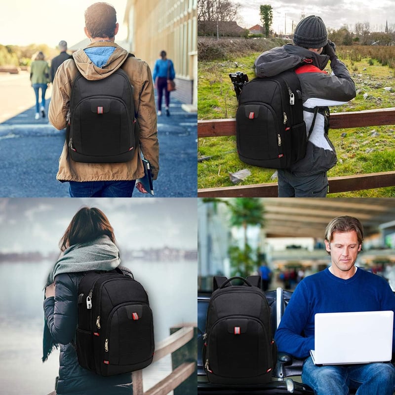 Della Gao Vízálló Laptop Hátizsák USB Töltőporttal - Unisex Üzleti és Iskolai Táska Utazáshoz, Munkához, Férfiaknak és Nőknek