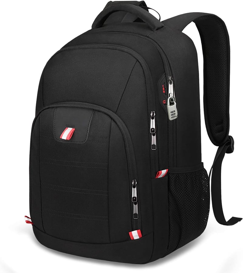 Della Gao Vízálló Laptop Hátizsák USB Töltőporttal - Unisex Üzleti Táska Iskolába, Munkába és Utazáshoz, 50 cm