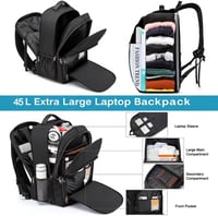 Della Gao Vízálló Laptop Hátizsák USB Töltőporttal - Unisex Üzleti és Iskolai Hátizsák Férfiaknak és Nőknek, Utazáshoz és Munkához 3