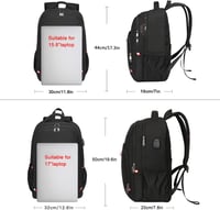 Della Gao Vízálló Laptop Hátizsák USB Töltőporttal - Unisex Üzleti Táska Iskolába, Munkába és Utazáshoz, 50 cm 5