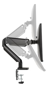 Suport de birou pentru monitor plat de 32 inchi Deltaco ARM-0350 cu clemă și șurub, negru 3