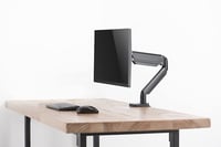 Suport de birou pentru monitor plat de 32 inchi Deltaco ARM-0350 cu clemă și șurub, negru 8