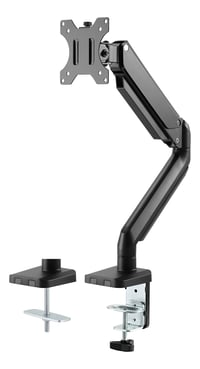 Suport de birou pentru monitor plat de 32 inchi Deltaco ARM-0350 cu clemă și șurub, negru 2