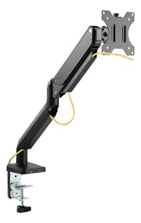 Suport de birou pentru monitor plat de 32 inchi Deltaco ARM-0350 cu clemă și șurub, negru 4