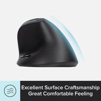 DELUX Ergonomikus Vertikális Vezeték Nélküli Egér Kicsi Kézhez, 6 Gomb, 2400 DPI 8