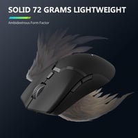 DELUX M800PRO Vezeték Nélküli Gaming Egér PAW3395 Szenzor 26000DPI Tri-Mode Huano Kapcsoló 80 Óra Akkumulátor Fekete 7