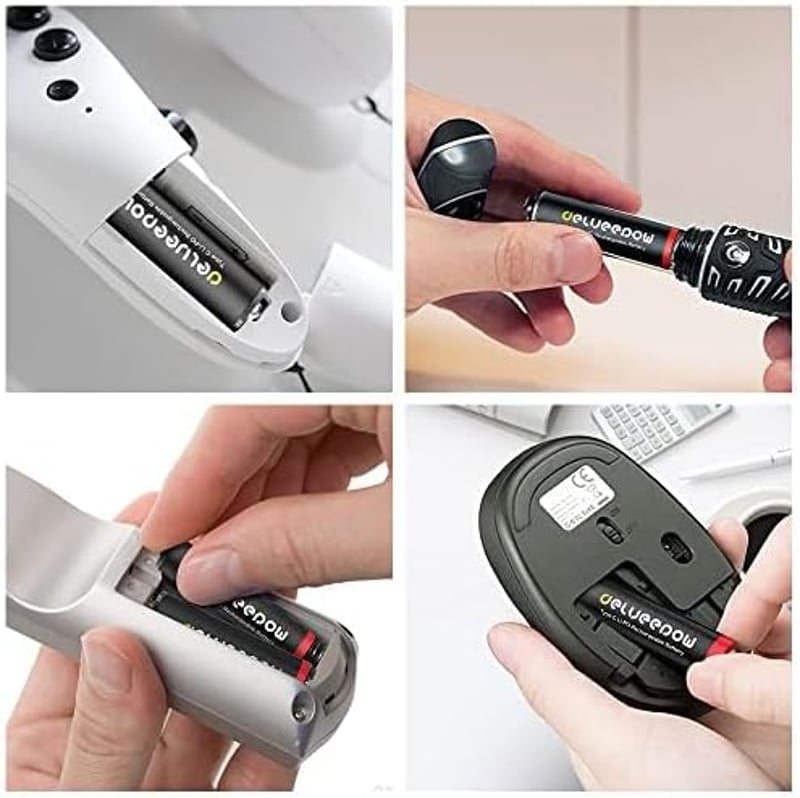 Delyeepow USB-C AA Lítium Akkumulátor 1.5V 3400mWh Gyorstöltős 4db