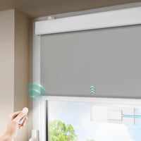 DENFOON Napelemes Elektromos Roletta Távirányítóval Sötétítő Függöny Akkumulátoros 1