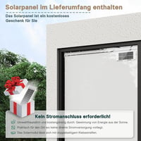 DENFOON Napelemes Elektromos Sötétítő Roló - Fúrás Nélküli Klemmfix Rendszer, Hőszigetelő, Távirányítós, Újratölthető Akkumulátor, Fekete, A 2
