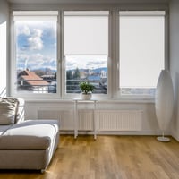DENFOON Napelemes Redőny Távirányítóval Hőszigetelő Blackout Roller Blind Fehér 170 x 100 cm 7