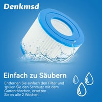 Denkmsd VI Medence Szűrőbetét Spa Pumpához 4 db Csomag 4
