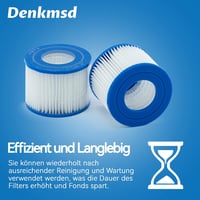 Denkmsd VI Medence Szűrőbetét Spa Pumpához 4 db Csomag 5