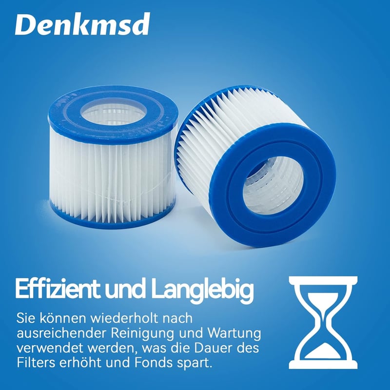 Denkmsd VI Medence Szűrőbetét Spa Pumpához 4 db Csomag