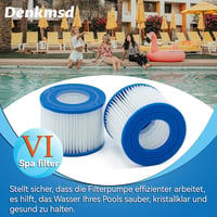 Denkmsd VI Medence Szűrőbetét Spa Pumpához 4 db Csomag 2